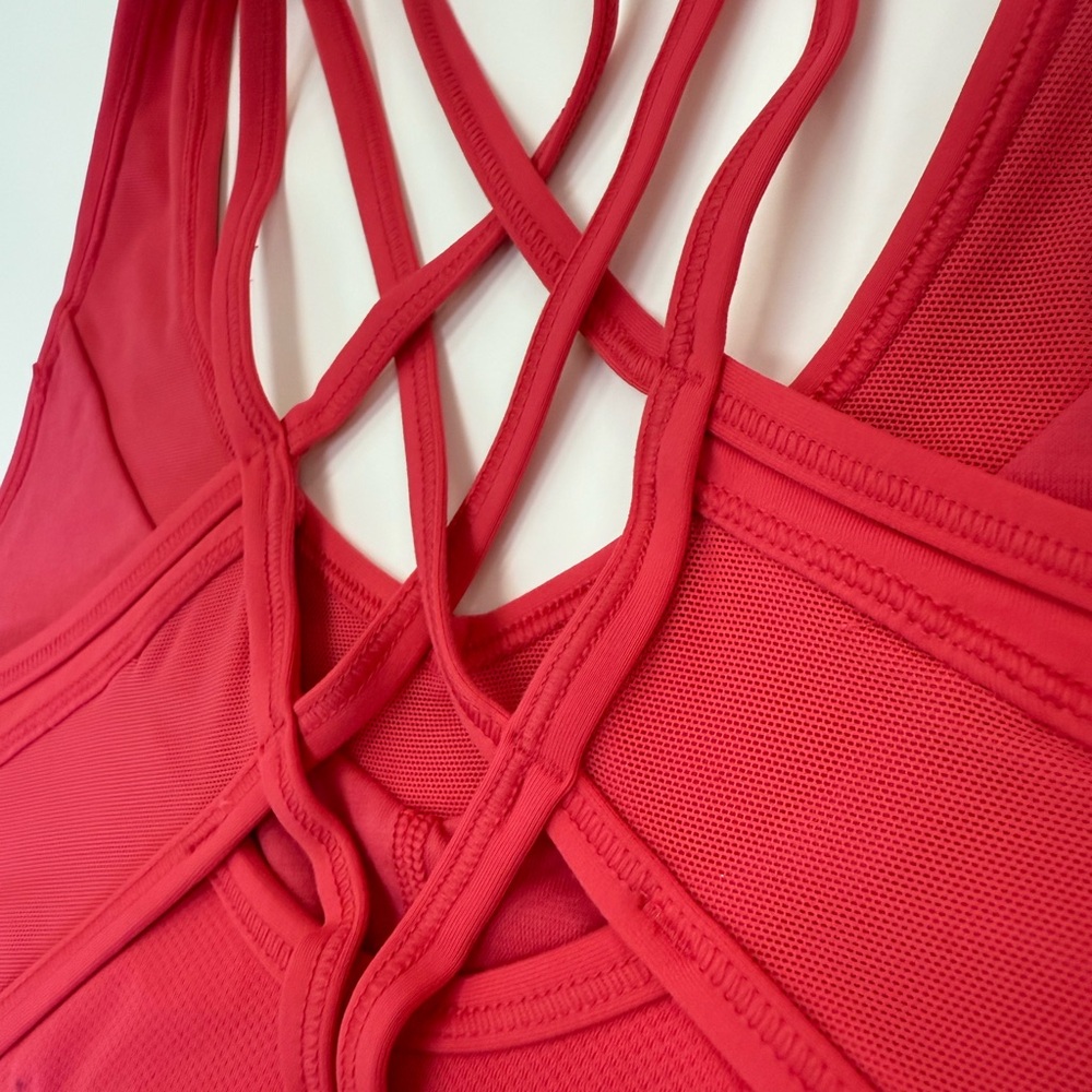 lululemon athletica Red Strappy Top